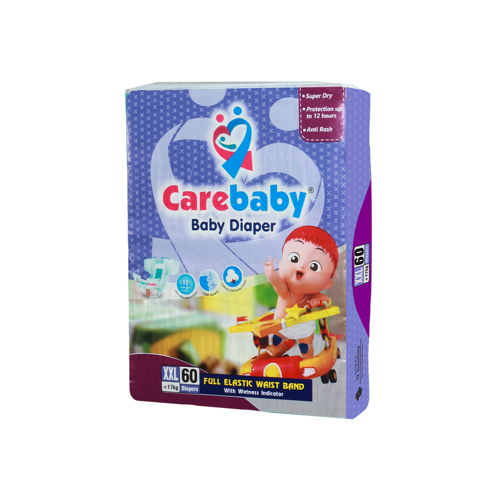 Carebaby Diapers Size XXL 60-Count